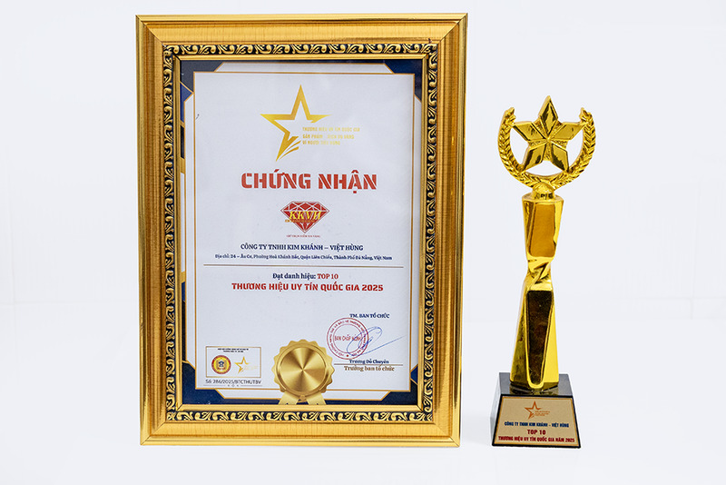 giấy chứng nhận vàng kim khánh việt hùng